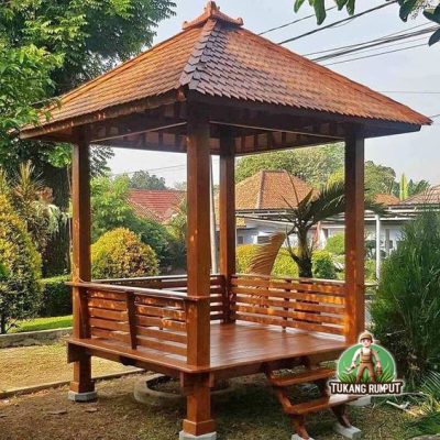 Gazebo Kayu Jati 2 x 2