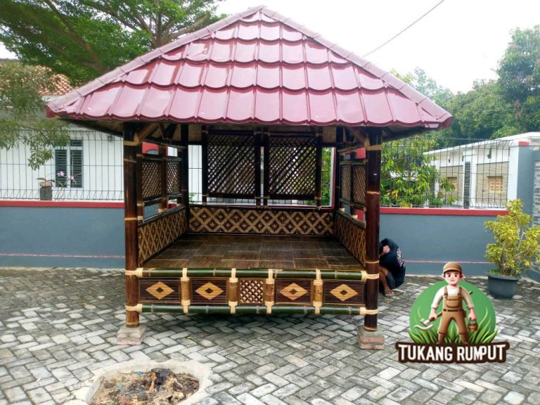 Jual Saung Bambu di Tangerang Selatan Harga Murah Siap Pasang