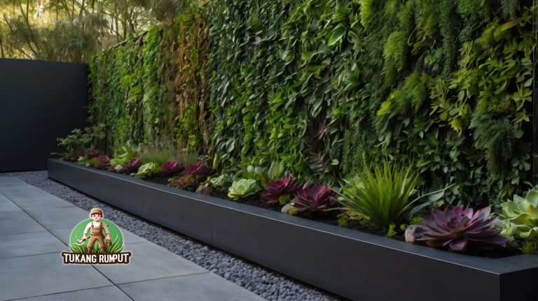 Perawatan Rumput Sintetis di Taman Vertikal