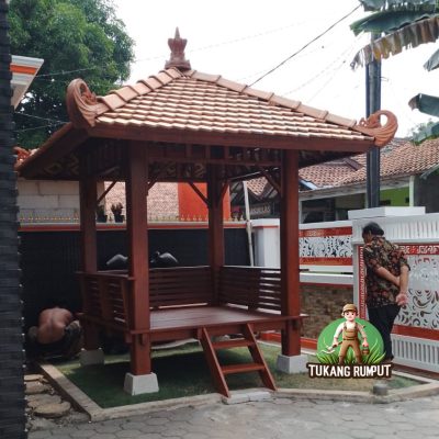 Gazebo Kayu Kelapa 2 x 2
