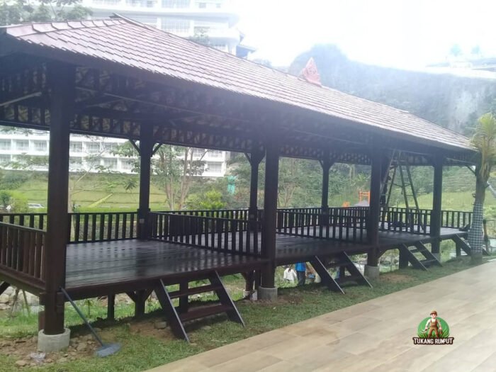 Gazebo Kayu Kelapa 6x2