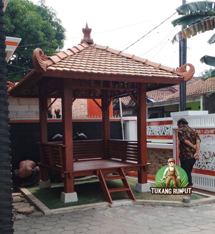 Gazebo Kayu Kelapa 2 x 2