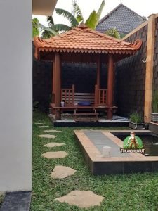 Jual Gazebo Taman Minimalis Teras Rumah dan Kolam Sederhana