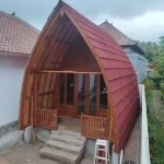 Jual Rumah Kayu Segitiga 4 x 6 Harga Murah Minimalis Bongkar Pasang