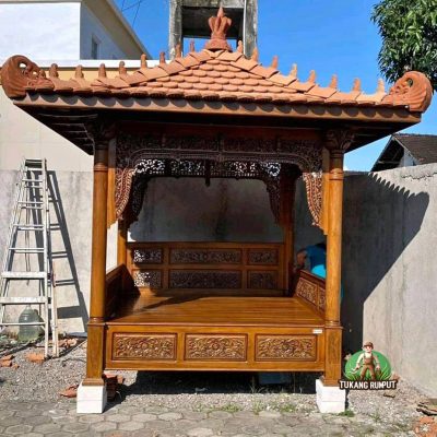 gazebo kayu jati mewah