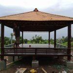 Jual Gazebo Kayu Kelapa 4 x 6 Ukuran Besar Untuk Kumpul Keluarga