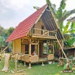 Harga Rumah Bambu Panggung Modern minimalis Sederhana