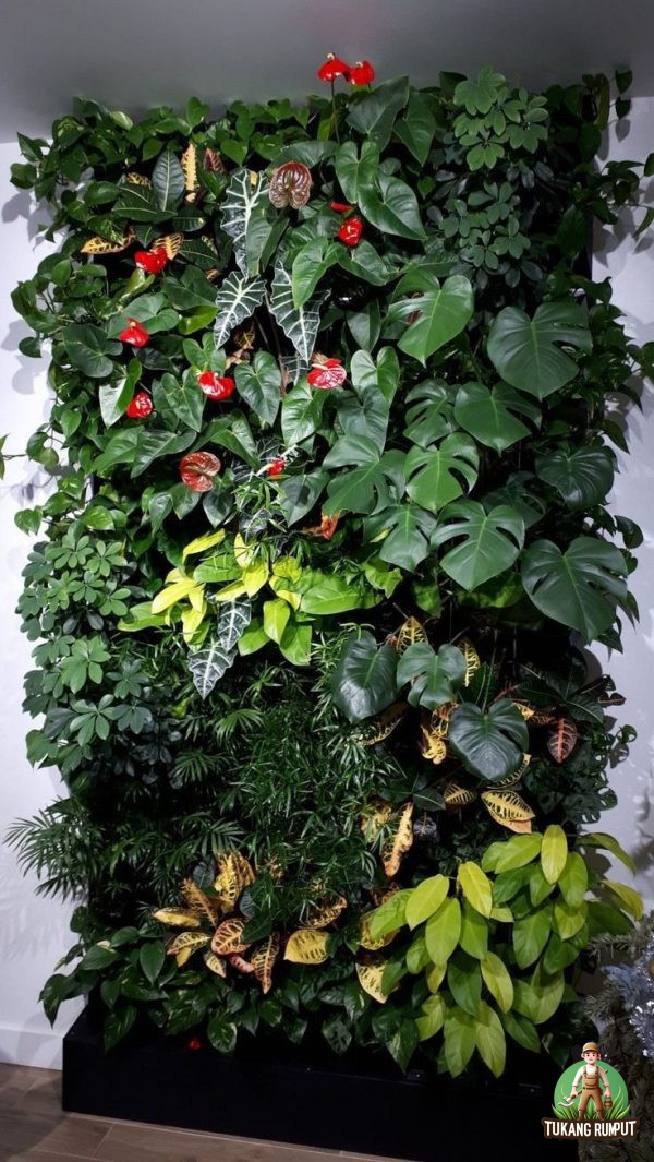 jasa pembuatan vertical garden sintetis