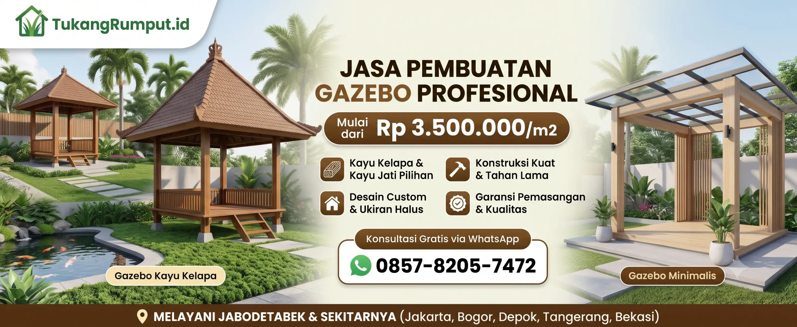 Bener Promosi Untuk jasa pembuatan Gazebo