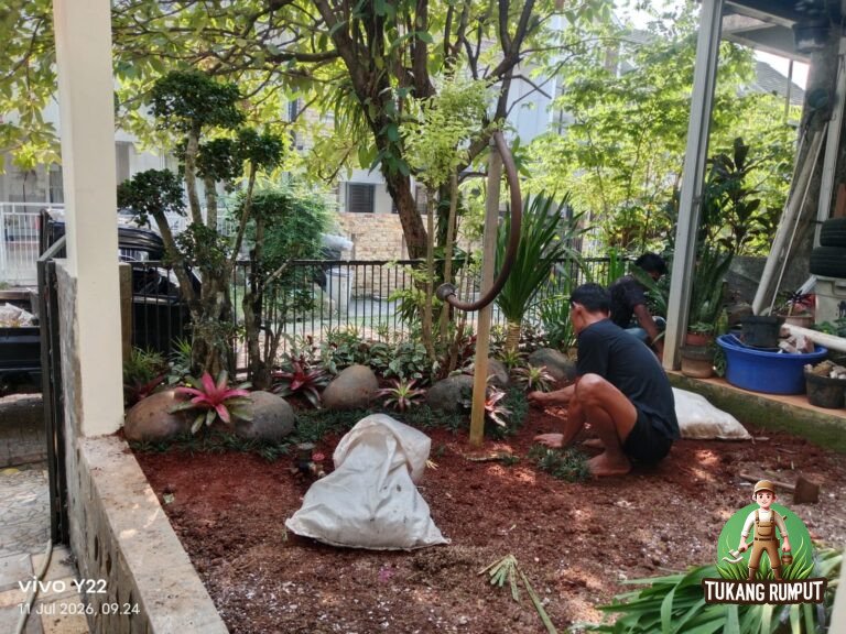 Pembuatan taman di bogor raya bapak benjamin aldrin